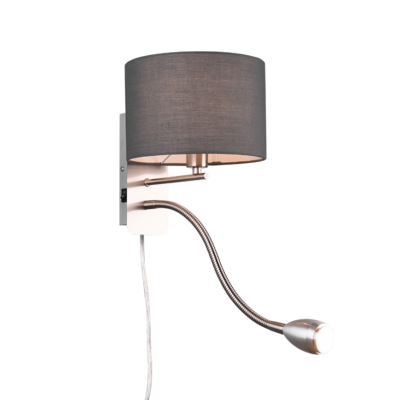 Seinavalgusti lugemisvalgusega E14 + LED hall