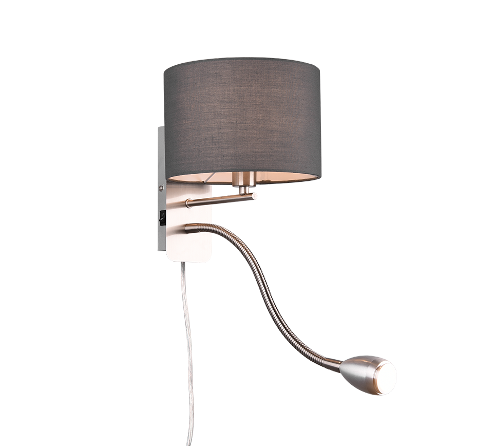 Seinavalgusti lugemisvalgusega E14 + LED hall