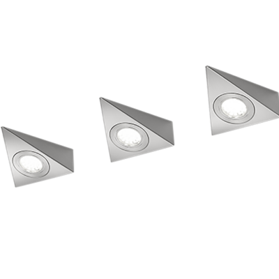 Ecco LED wall lamp 3-pc hrjattu teräs