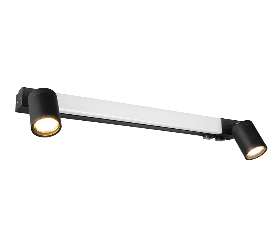 Seinavalgusti 60 cm 2xGU10 must - Image 3