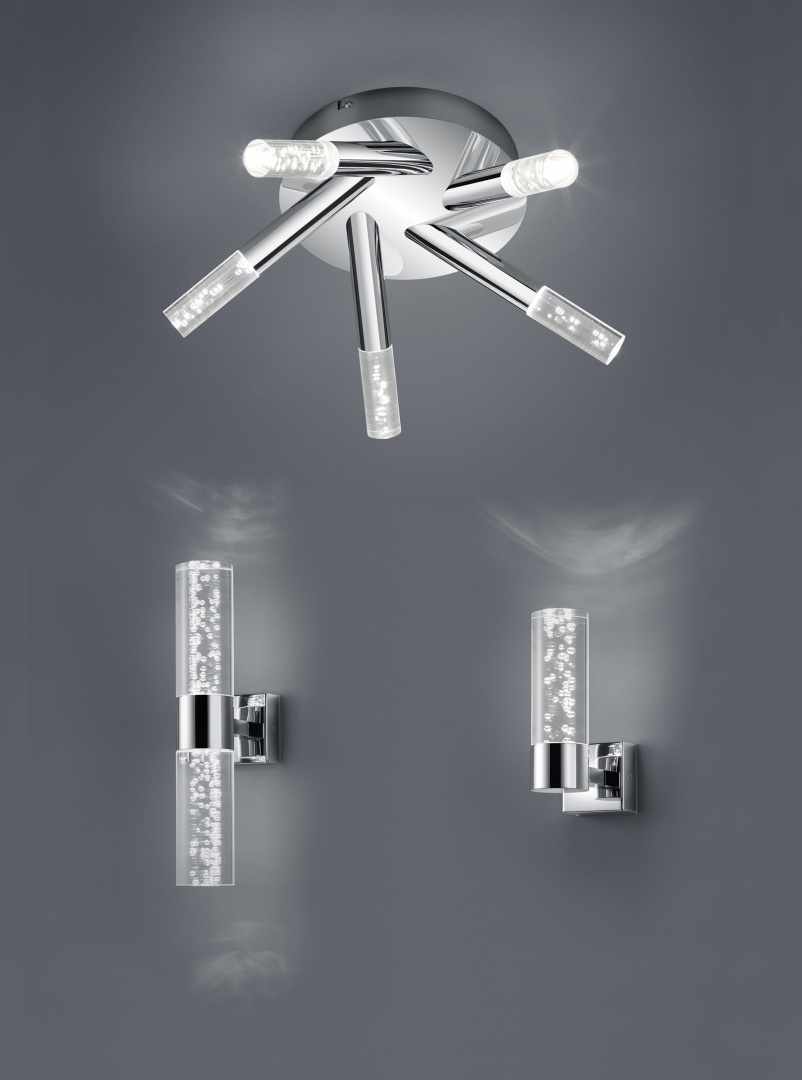 Seinavalgusti H2O LED 1 tk hõbedane/mulliklaas - Image 2