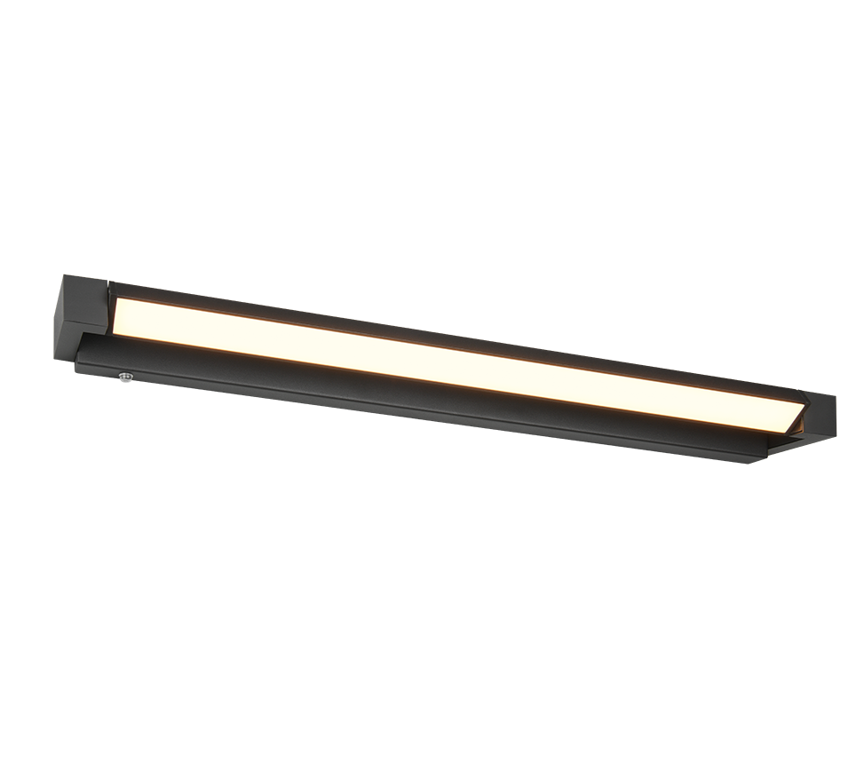 Seinavalgusti LED 80 cm must matte