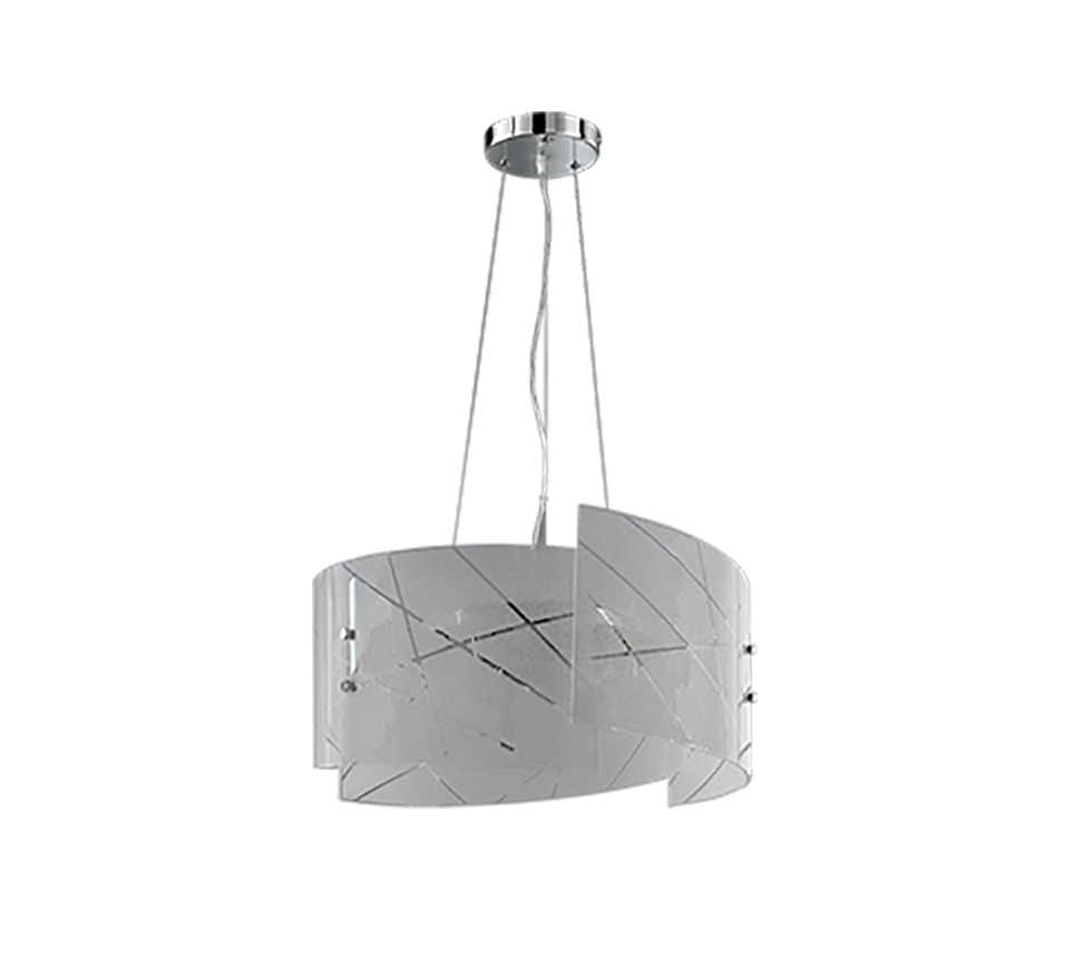 Rippuv valgusti 3xE27 valge - Image 3