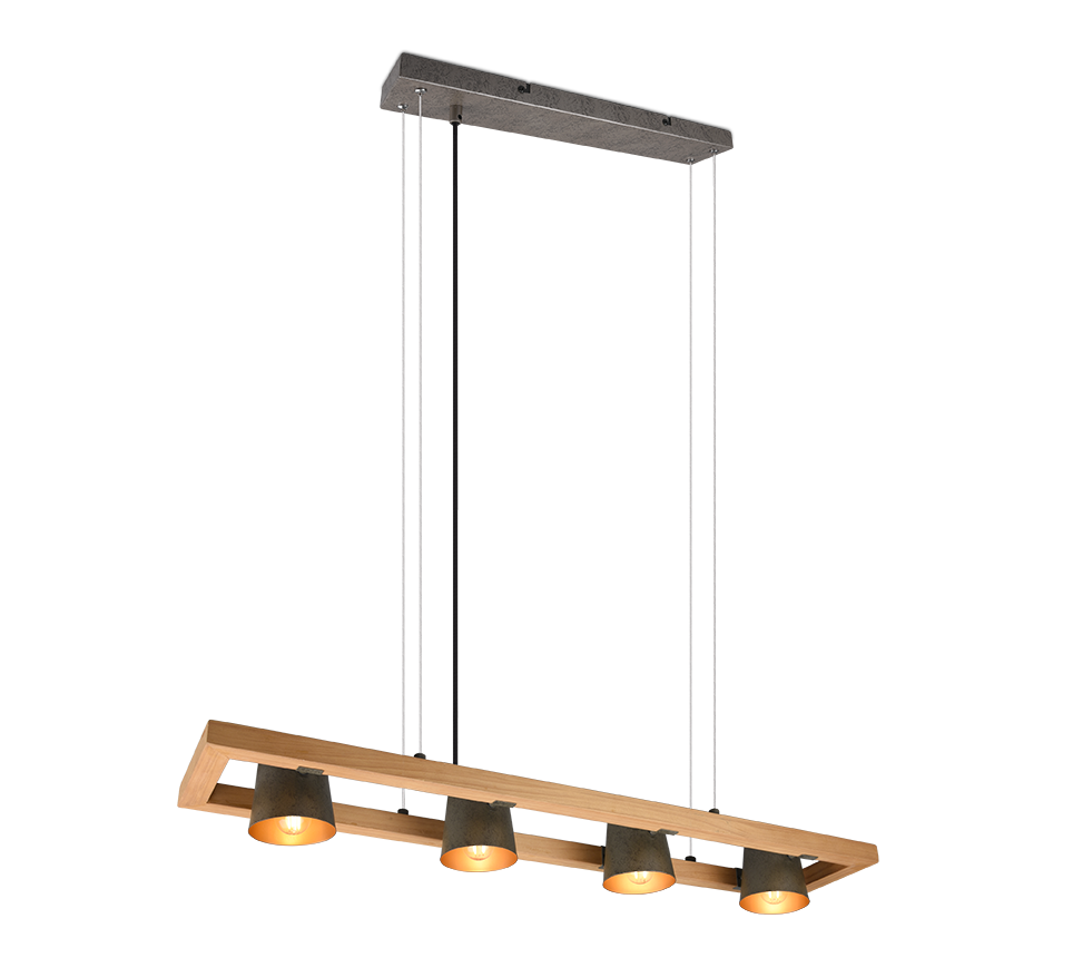 Rippuv valgusti 4 tk E14 antiikteras