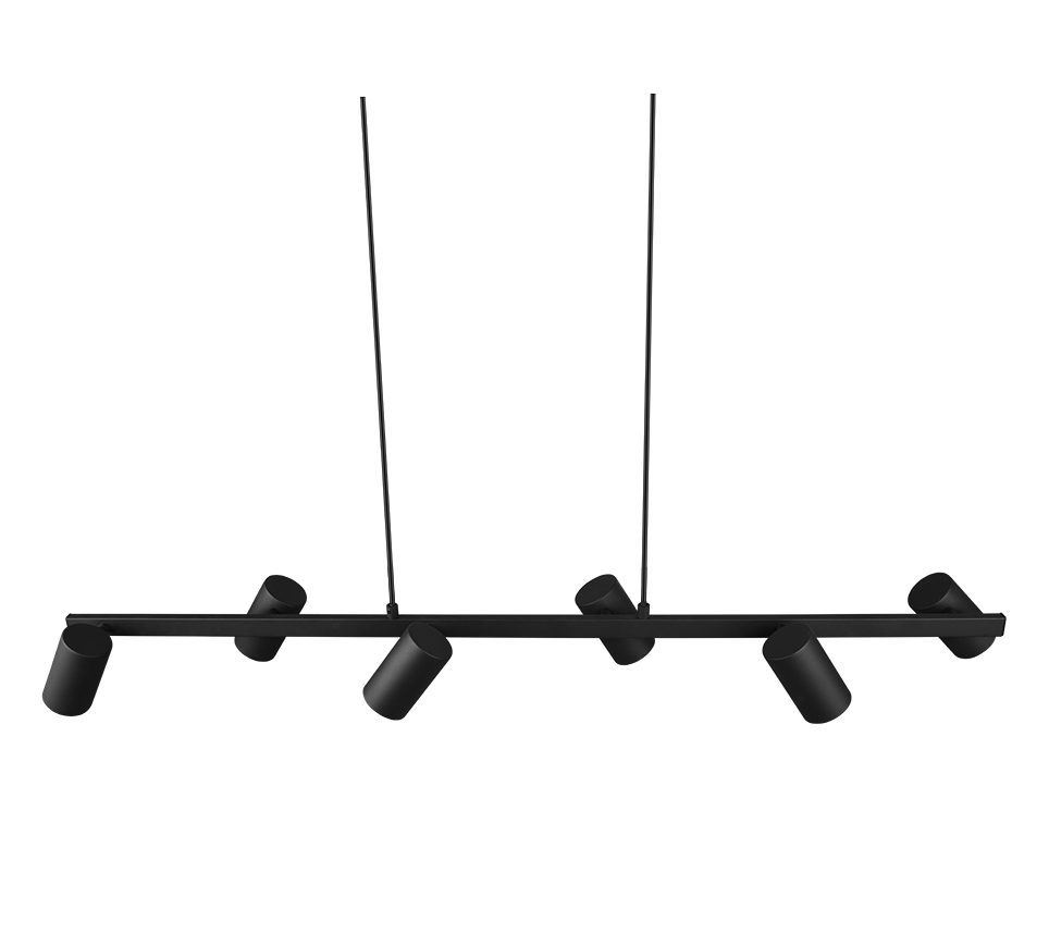 Rippuv valgusti 6 tk 115 cm GU10 must matte - Image 5