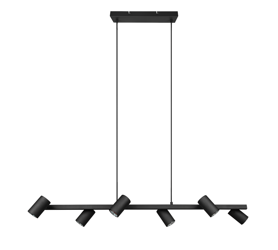 Rippuv valgusti 6 tk 115 cm GU10 must matte - Image 7