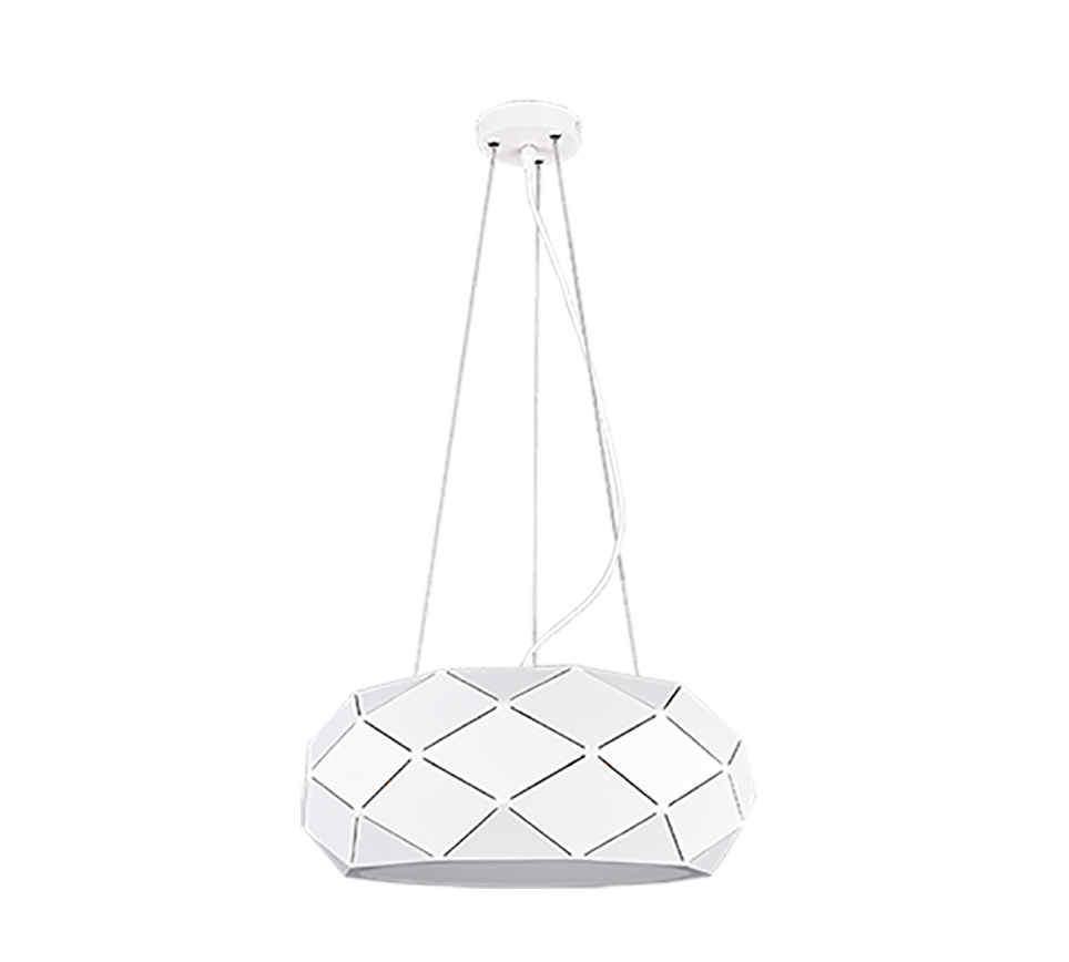 Rippuv valgusti 3xE27 matt valge - Image 3