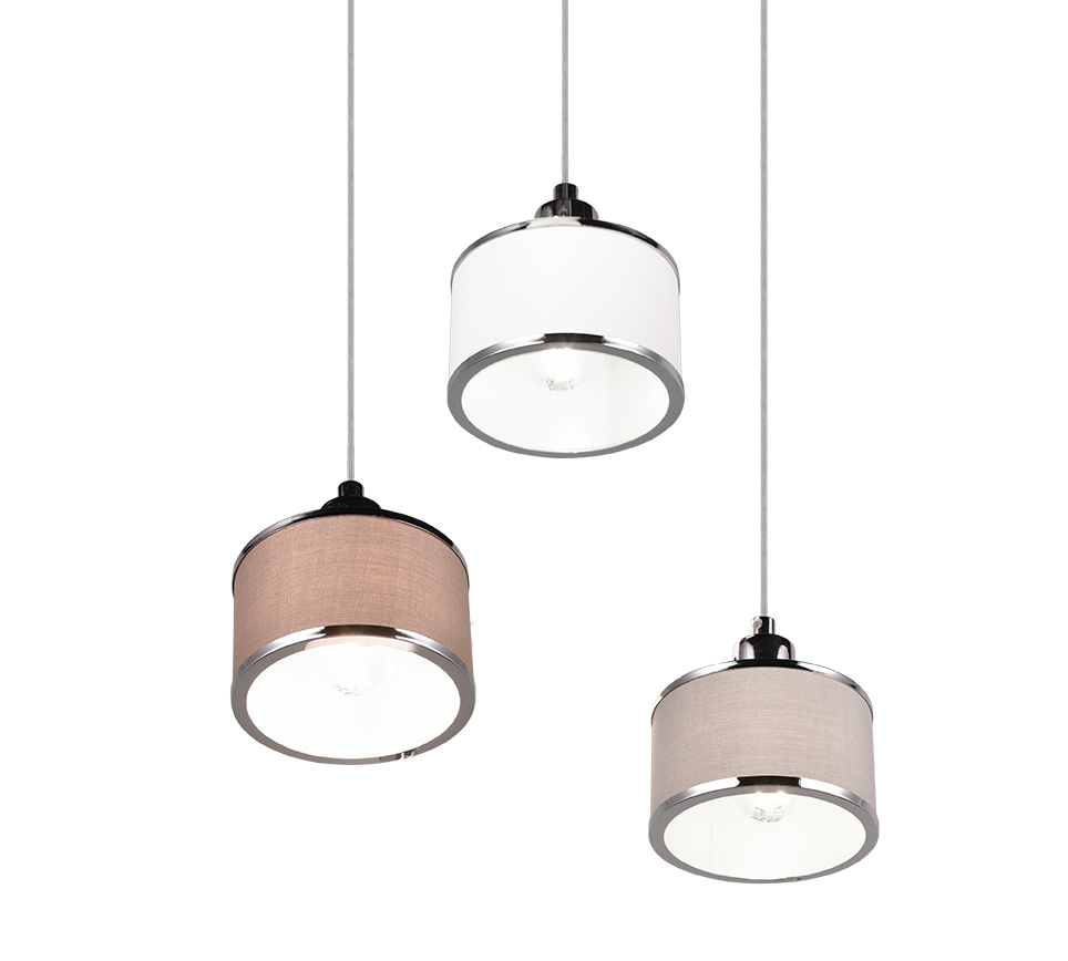 Rippuv valgusti 3-osaline E14 hõbedane/multivärviline - Image 4