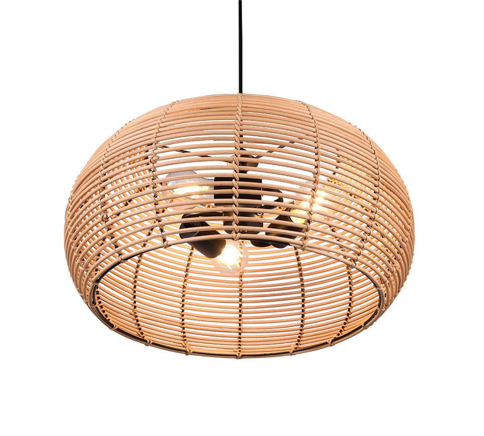 Rippuv valgusti 50 cm E27 naturaalne värv/palmik - Image 4