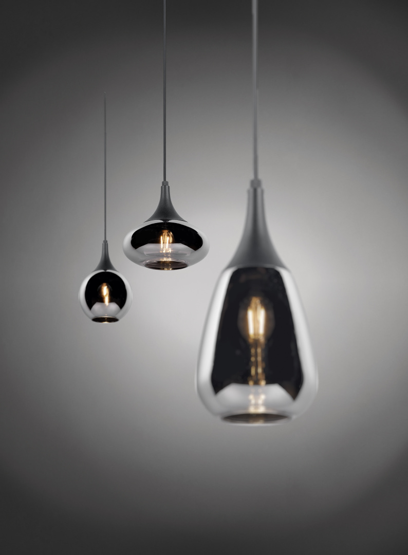 Rippuv valgusti 3 tk E14 must matte - Image 2