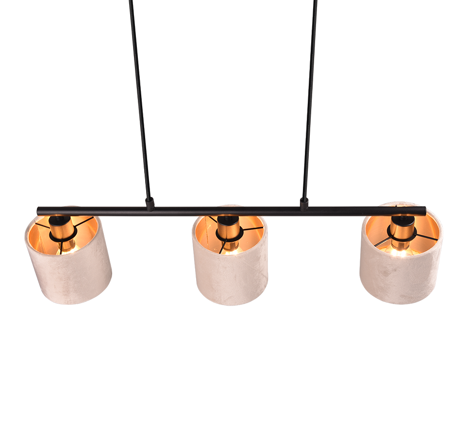 Rippuv valgusti 3 tk E14 beež - Image 4