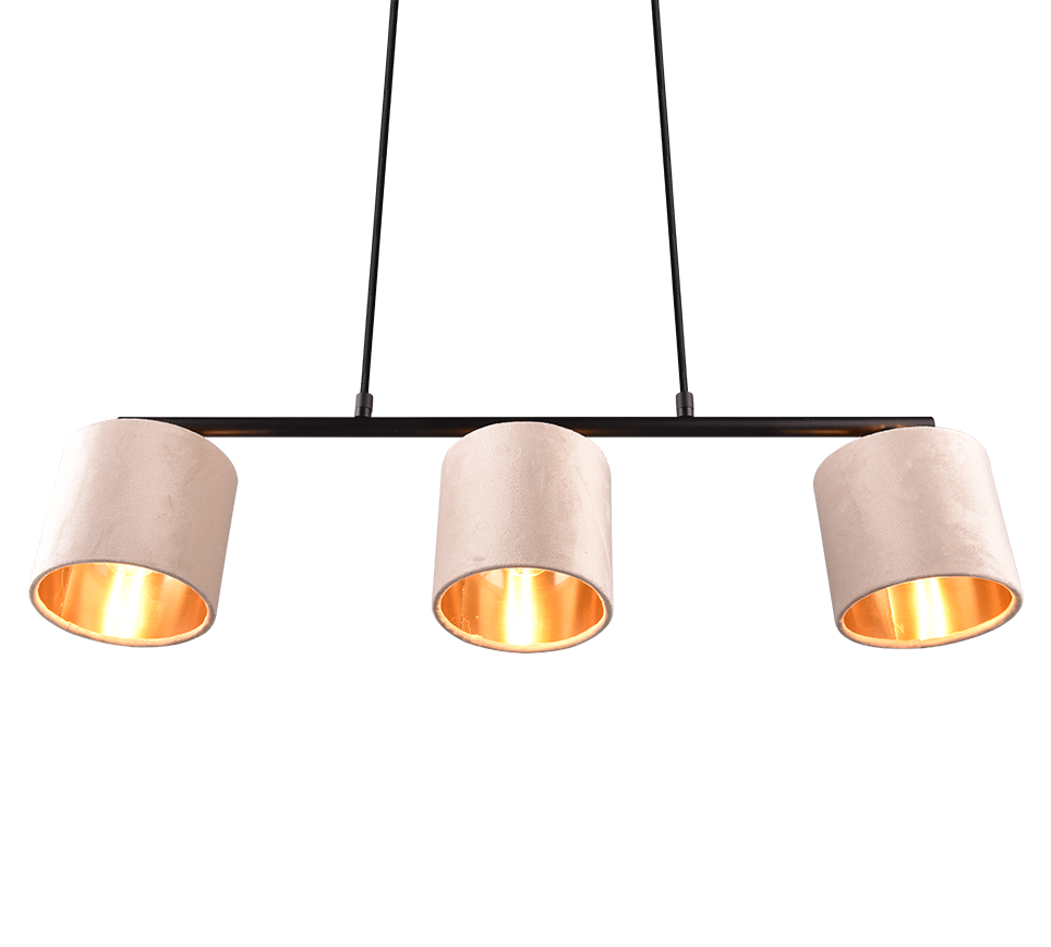 Rippuv valgusti 3 tk E14 beež - Image 5