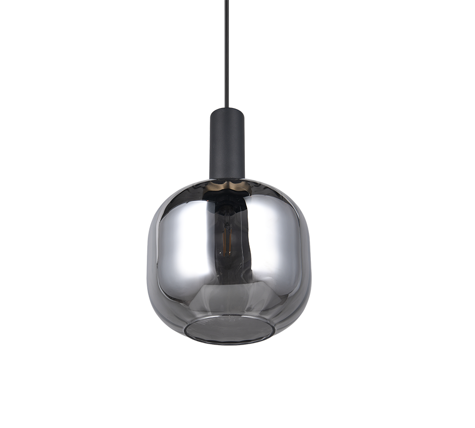 Rippuv valgusti E27 matt must/hõbedane - Image 4