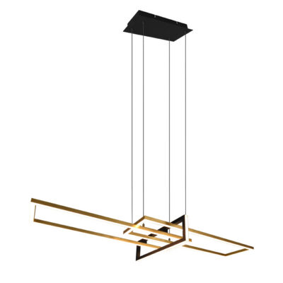 Rippuv valgusti LED matt messing/matt must