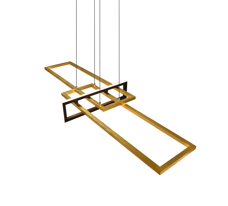 Rippuv valgusti LED matt messing/matt must - Image 4