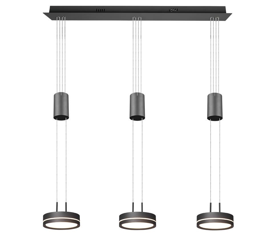 Rippuv valgusti 3 tk antratsiit - Image 3