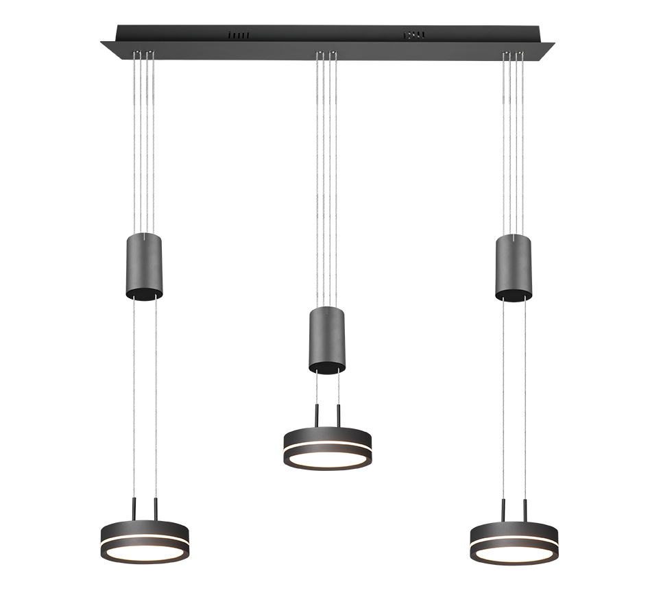 Rippuv valgusti 3 tk antratsiit - Image 5