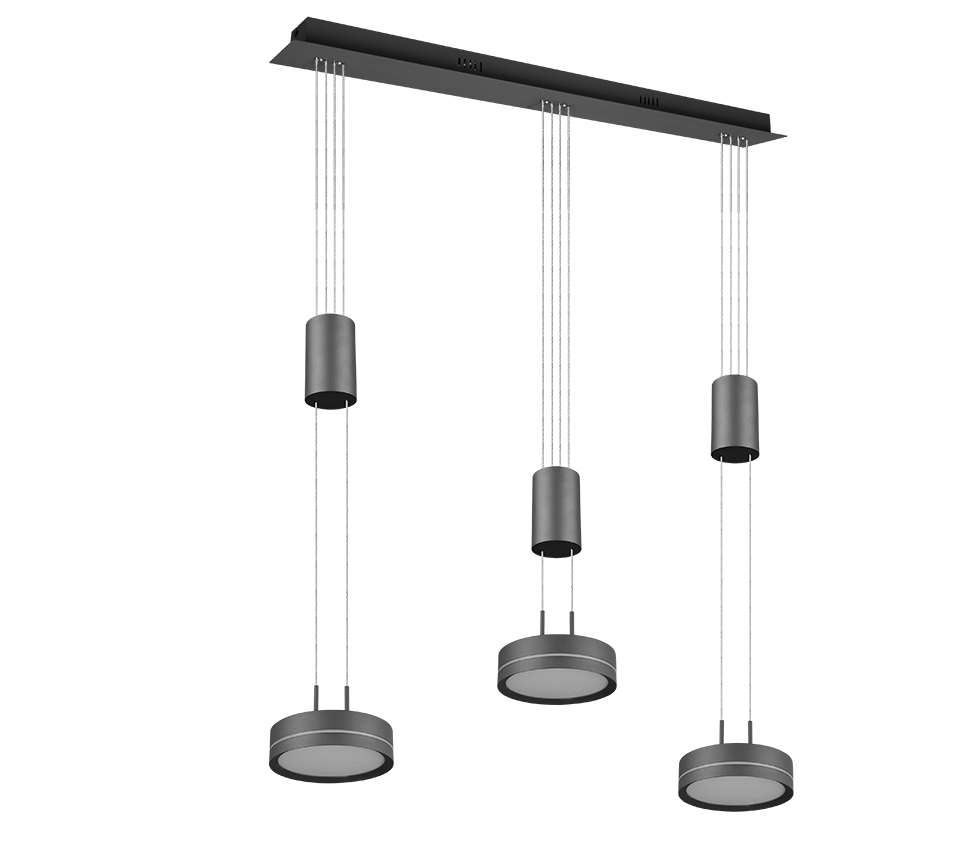 Rippuv valgusti 3 tk antratsiit - Image 8