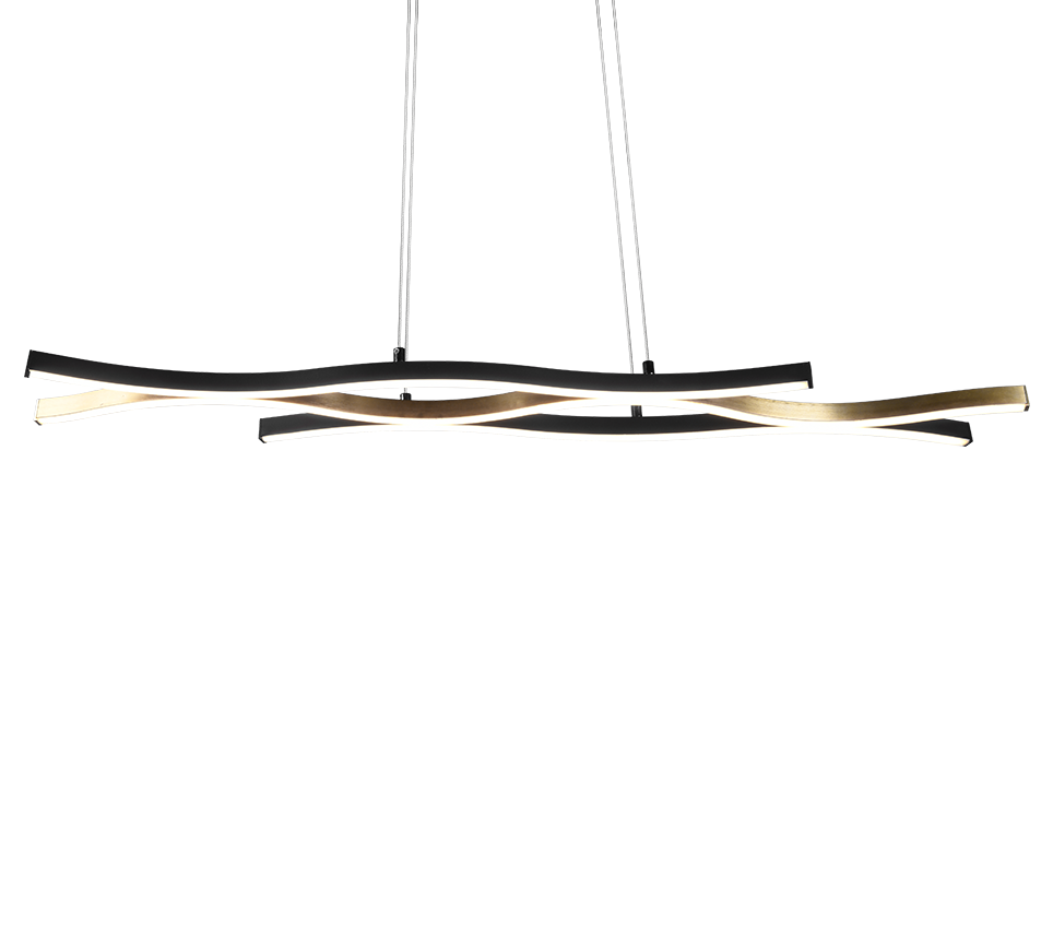 Rippuv valgusti matt messing - Image 7