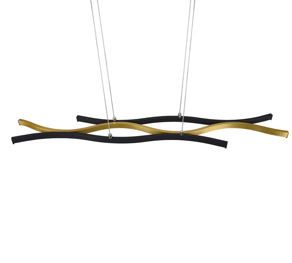 Rippuv valgusti matt messing - Image 8