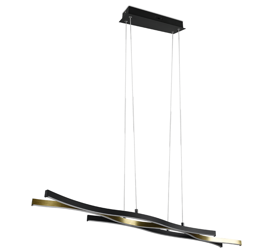 Rippuv valgusti matt messing - Image 10