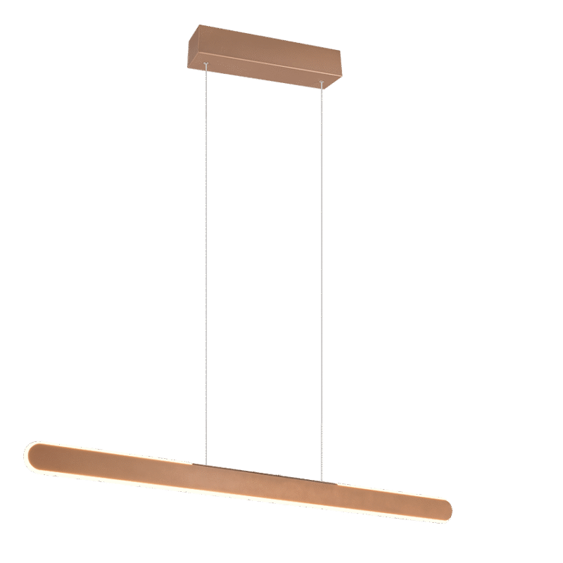 Rippuv valgusti 100 cm kohvi pruun