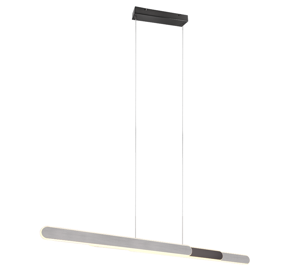 Rippuv valgusti Helios 82,5-130 cm hõbedane