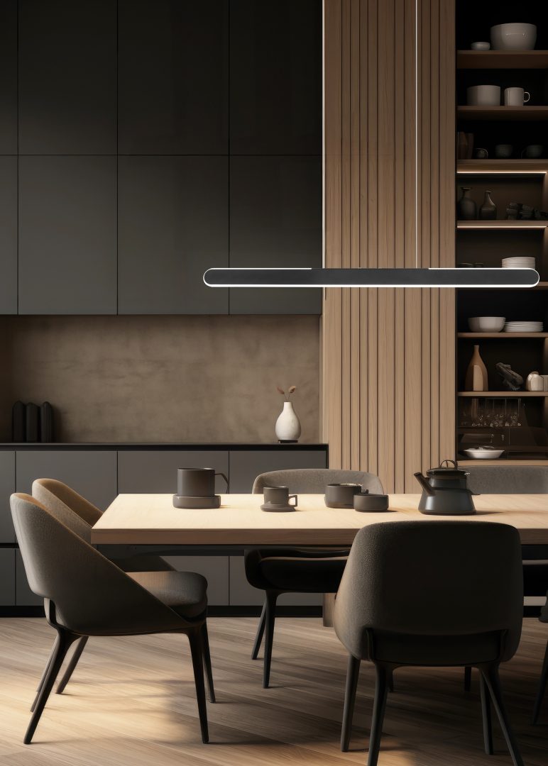 Rippuv valgusti Helios LED 82,5-130 cm must - Image 2