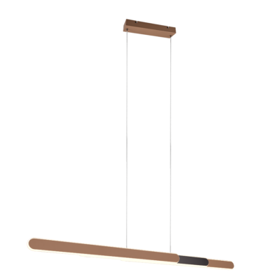 Rippuv valgusti Helios 82,5-130 cm kohvi pruun