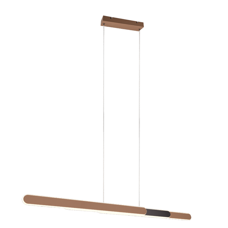 Rippuv valgusti Helios 82,5-130 cm kohvi pruun