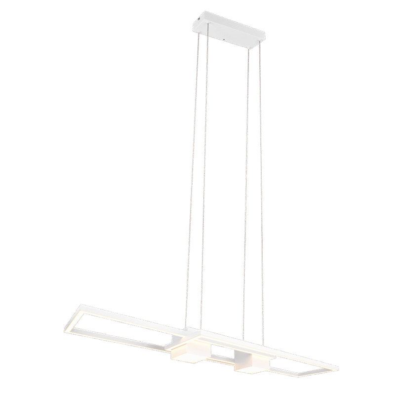 Rippuv valgusti LED matt valge