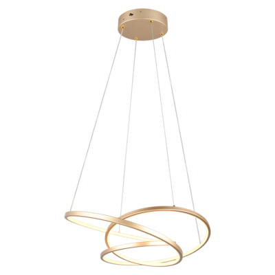 Rippuv valgusti 64 cm kuldne