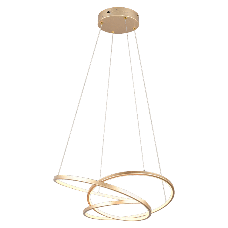 Rippuv valgusti 64 cm kuldne