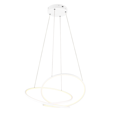 Rippuv valgusti LED 84 cm matt valge
