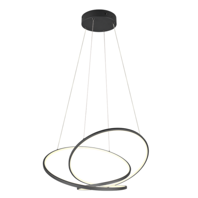 Rippuv valgusti LED 84 cm must