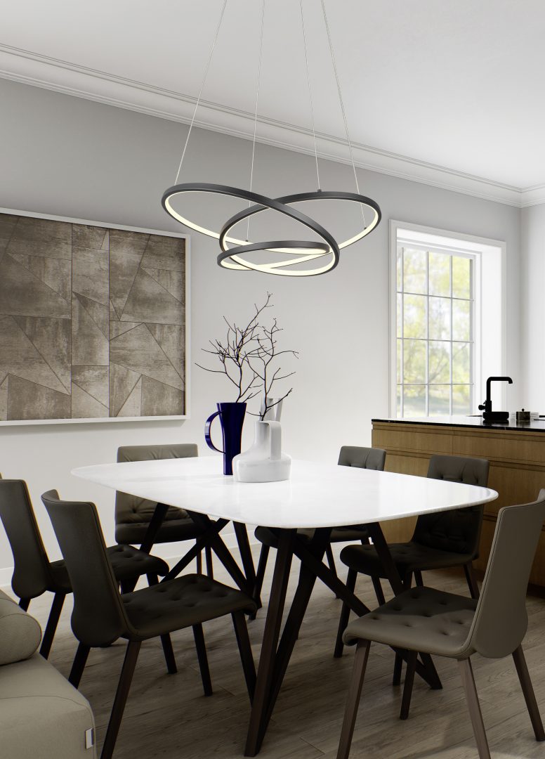 Rippuv valgusti LED 84 cm must - Image 2