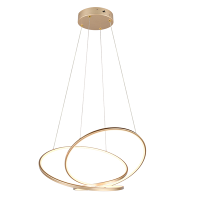 Rippuv valgusti LED 84 cm kuldne