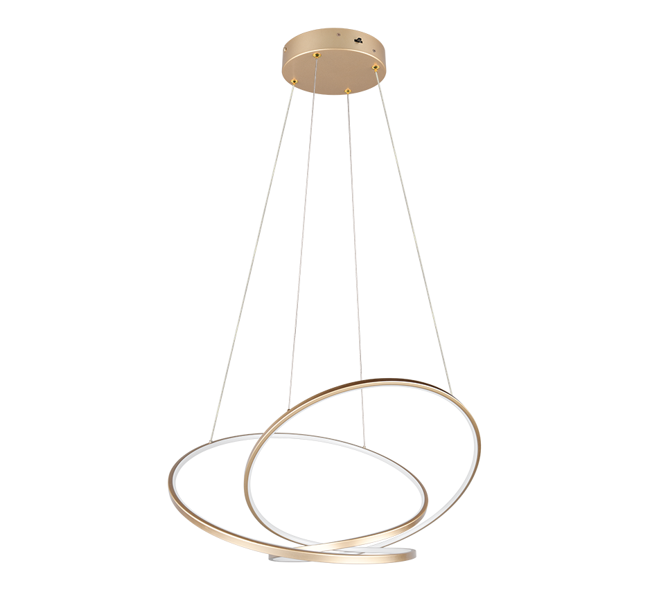 Rippuv valgusti LED 84 cm kuldne - Image 4