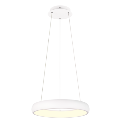 Rippuv valgusti 47 cm matt valge