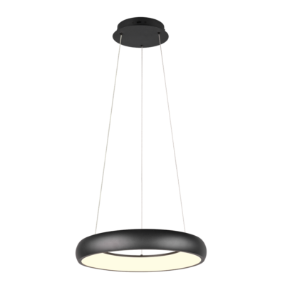 Rippuv valgusti LED 47 cm must