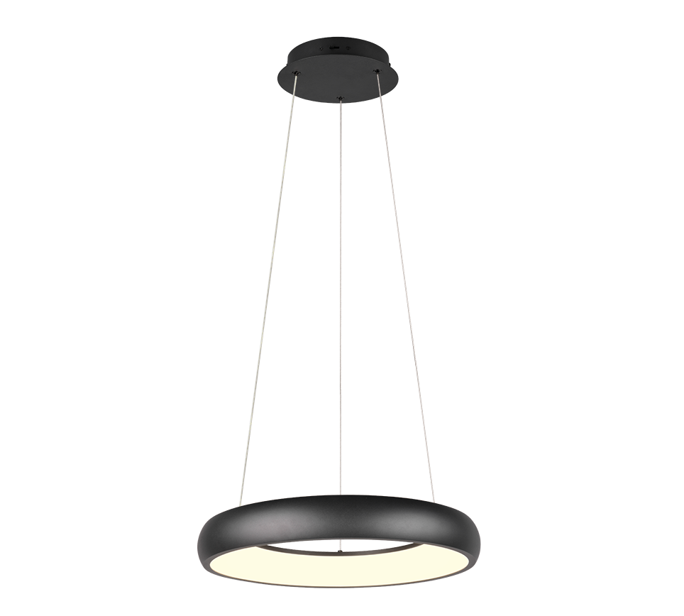 Rippuv valgusti LED 47 cm must