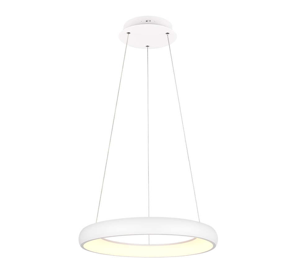 Rippuv valgusti 62 cm matt valge