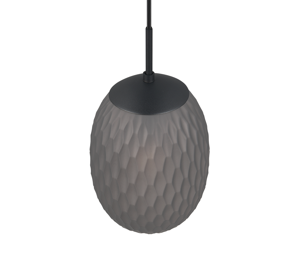 Rippuv valgusti 1 tk E27 matt must/suitsu - Image 6