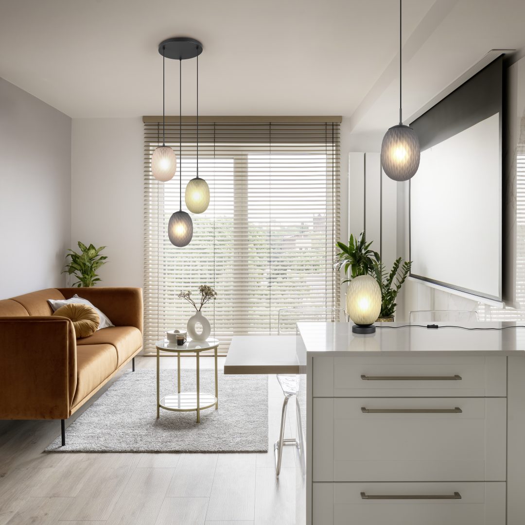 Rippuv valgusti 1 tk E27 matt must/suitsu - Image 2