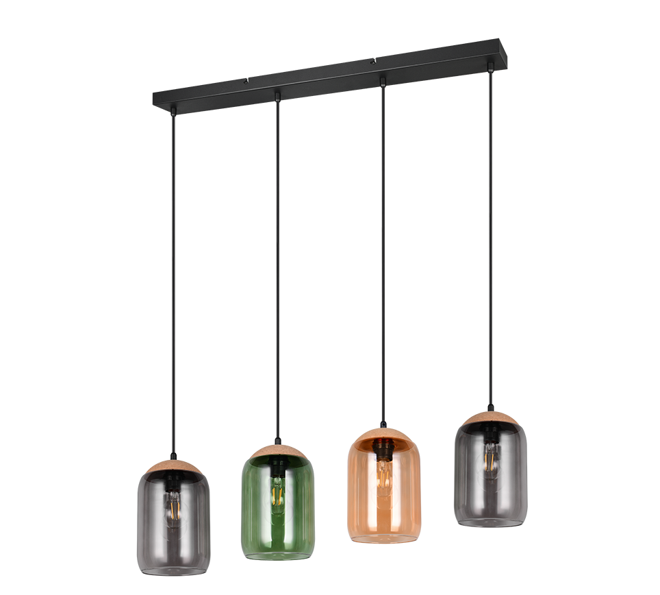 Rippuv valgusti 4 tk E27 mitmevärviline - Image 5