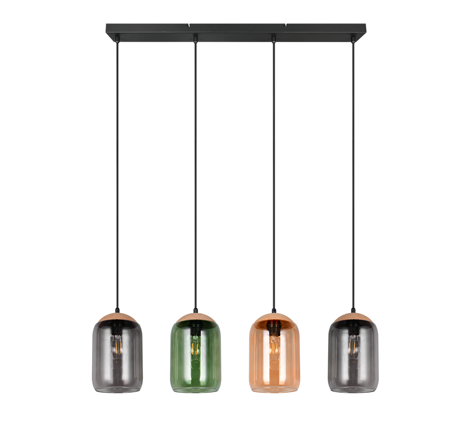 Rippuv valgusti 4 tk E27 mitmevärviline - Image 6