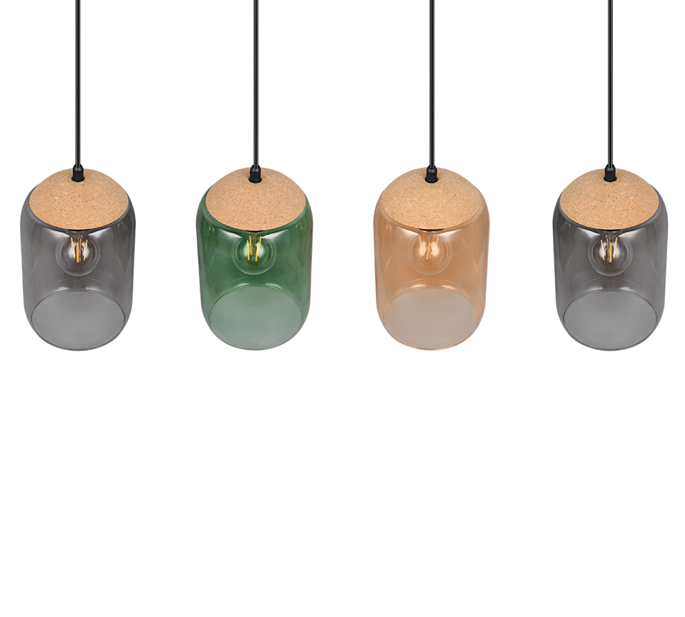 Rippuv valgusti 4 tk E27 mitmevärviline - Image 7