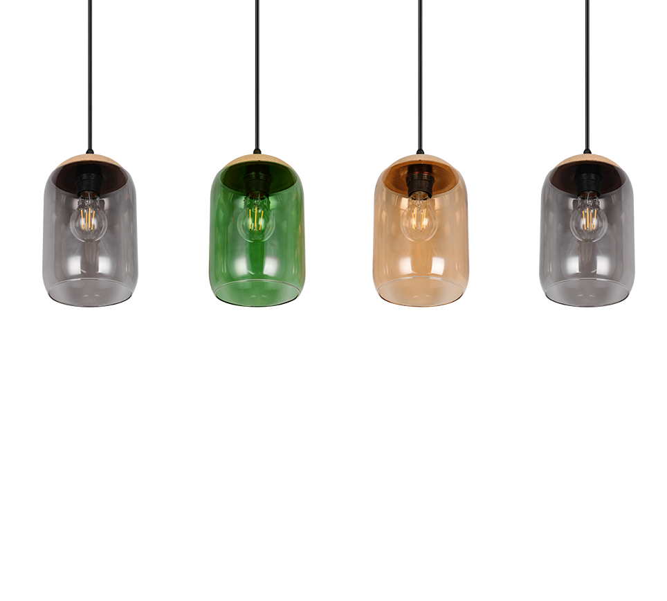 Rippuv valgusti 4 tk E27 mitmevärviline - Image 8