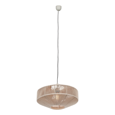 Rippuv valgusti 61 cm E27 beež