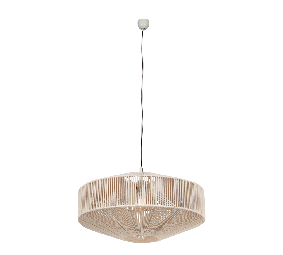 Rippuv valgusti 46 cm E27 beež